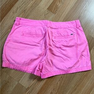 Vineyard Vines Bright Pink Stretch Cotton Bermuda Shorts